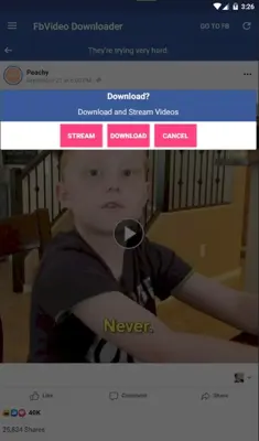 FbVideo Downloader android App screenshot 2